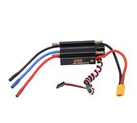 Electronic Speed Controller, 60a Brushless Electronic Speed Controller with XT60 Plug BEC Switch Waterproof RC Boat ESC Black