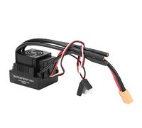 Electronic Speed Controller ESC Brushless Waterproof 120A High Power Programmable with Cooling Fan for 1/8 Scale RC Cars Remote Control Vehicles (XT60)