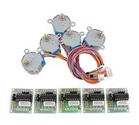 electronic starter 5pcs Step electronic starter +5pcs ULN2003 Board, 4 Phase Gear Stepper electronic starter, 28BYJ-48 5V Reduction Step electronic starter Mini Precision electrical tools