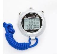 Electronic Stopwatch with 100-Lap Memory, Waterproof Metal Shell Sports Timer, 1/1000s For Precision Race Counter for Running Swimming Training, Silver