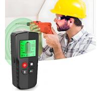 Electronic Stud Finder Wall Scanner with HD LCD Display for Wood Metal Detection, AC Wire Scanning, Buzzer Alarm, and Center Indication for Accurate Positioning