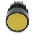 electronic switch 10pcs/lot 22mm Momentary Push Button Switch Circular Screws Flat Round NO+NC XB2-EA142 XB2-EA131 XB2-EA121 (Color : Yellow No.nc, Size : 10pcs)