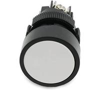 electronic switch 10pcs/lot 22mm Momentary Push Button Switch Circular Screws Flat Round NO+NC XB2-EA142 XB2-EA131 XB2-EA121 (Color : White No.nc, Size : 10pcs)