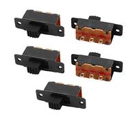 electronic switch 5pcs 2 Position 3P SPDT Micro Miniature PCB Slide Switch Latching Toggle Switch