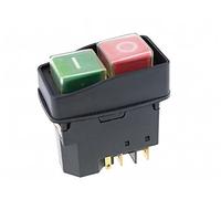electronic switch Electromagnetic Switch 5 Pin On Off red/Green Push Button Emergency Stop Ignition Switch 12A 230V