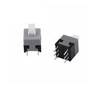 electronic switch Industrial Switches 10PCS Mini Push Button Switch 6Pin Push Tactile Power Micro Switch Self Lock On/Off Button Latching Switch 8.5X8.5mm 8.5 * 8.5mm Switches