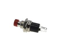 electronic switch Industrial Switches 6pcs 7mm self-Reset 250V 1A Push Button Switch Normally Open Metal Tactile Micro Interruptor Switches (Color : Red, Size : Normally open)