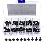 electronic switch Micro Switches 100pcs /Box 10value 6x6 Waterproof Tact Switch TV Induction Cooker Button Copper Foot Dustproof Micro Switch replacement parts