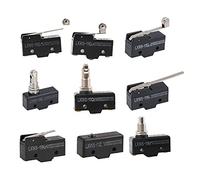 electronic switch Micro Switches 10PCS LXW5 11N1 11N2 11G1 11G2 11G3 11Q1 11Q2 11D1 11M Travel Witches Button Limit Switch 3 Screw Terminal Micro Switch (Color : 10pcs Sheath, Size : Silver contacts