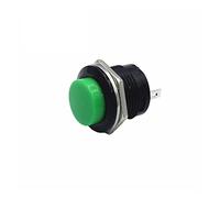 electronic switch microswitch 100PCS R13-507 SPST NO Red Black White Yellow Green Blue Round Cap Push Button Switch AC 6A/125V 3A/250V 6color (Color : 4)