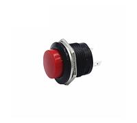 electronic switch microswitch 100PCS R13-507 SPST NO Red Black White Yellow Green Blue Round Cap Push Button Switch AC 6A/125V 3A/250V 6color (Color : 5)