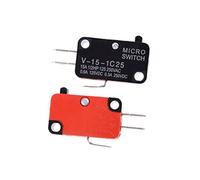 electronic switch Power Switch Button 5pcs/lot 250V 16A Door Arcade Cherry Push Button Microwave Oven SPDT 1 NO 1 NC Micro Switch V-15-1C25 replacement parts