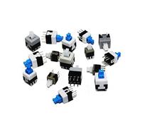 electronic switch Push Button Switch 100PCS/LOT 5.8x5.8 7x7 8x8 8.5x8.5mm Self Locking/Unlock Push Tactile Power Micro Switch 6 Pin Button Switches,zgd (Color : 100pcs, Size : No lock)