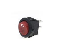 electronic switch Rocker Switch 20 pcs/lot KCD1-105 16mm 2 Pin 250V 3A Boat Switch Snap-in SPST ON Off Mini Round Rocker Switch Position Copper feet replacement parts (Color : Style4)