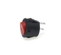 electronic switch Rocker Switch 20 pcs/lot KCD1-105 16mm 2 Pin 250V 3A Boat Switch Snap-in SPST ON Off Mini Round Rocker Switch Position Copper feet replacement parts (Color : Style2)