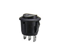 electronic switch Rocker Switch 5 pcs/lot 23mm Round 3Pin Third Gear 250V 6A Boat Switch SPST ON/Off Snap-in Rocker Position Switch