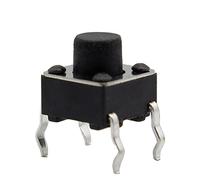 electronic switch Rocker Switch 50pcs/lot 6x6x6MM 4PIN G91 Tactile Tact Push Button Micro Switch Direct Self-Reset DIP Top Copper