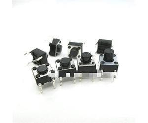 electronic switch Tactile Switch Buttons 100PCS/Lot 6 * 6 * 4.3mm Tact Switch Push Button DIP 4 Pin Tactile Push Button LCD Screen Monitor 6X6X4.3MM Micro Switch New