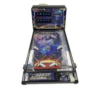Electronic Tabletop Pinball Game Retro Arcade Pinball Machine with Lights Sounds and Scoreboard Portable Desktop Ball Shooting Toy for Kids