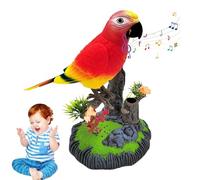 Electronic Talking Parrot - Realistic Sensor-Activated Interactive Bird Toy, Home Decor for Kids' Room, Desk, Den - Fun Electronic Toy for Boys, Girls, and Adults