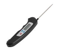 Electronic Thermometer, -58-572℉ -50-300℃ Accurate Reading Meat Temperature Gauge with Stainless Steel Tip for Home Grilling (Black)