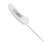 Electronic Thermometer, -58-572℉ -50-300℃ Accurate Reading Meat Temperature Gauge with Stainless Steel Tip for Home Grilling (White)