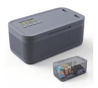 Electronic Time Lock Box for Cell Phone and Snacks, Self Control Habit Management Timer Storage Container, Multipurpose Timed Lockable Locker for Video Games Keys, Family and Student Focus Tool