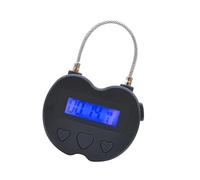 Electronic Time with High Strength Steel Cable LCD Display Time Travel Electronic Timer for Device Management Multifunction Travel Timer