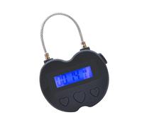 Electronic Time with High Strength Steel Cable LCD Display Time Travel Timer for Device Management Anti Addiction