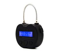 Electronic Timer Security Padlock - Multi-Purpose Game Lock, Aid Behavioral Habit - Lock Up Addictive Objects Like Cigarettes, Drugs, Cell Phones or Snacks. Suitable for Kitchens, Gyms, Schools
