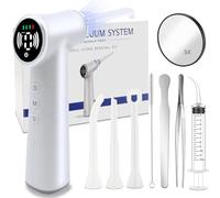 Electronic Tonsil Stone Remover - 10PCS Tonsil Stone Removal Kit Vacuum, Irrigation Syringe, 5X Magnifying Mirror, 6 Suction Modes Instant Suction