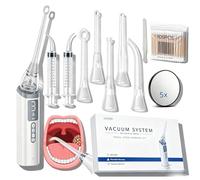 Electronic Tonsil Stone Remover Vacuum USB Rechargeable Built-in LED Light 3-Level Suction 5 Suction Probes Oral Care Tool, Tonsil Stone Removal Kit(008)