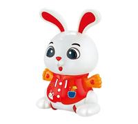 Electronic Toy Bunny - 360-Degree Rotation Lighted - Stunt Dancing Bunny Electronic Toy Pet,for Living Room Bedroom Yard Travel Apartment Boys Girls Teens Children