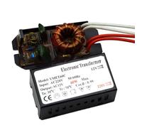 Electronic Transformer 220V to 12V AC Output for Halogen and Xenon Lamps, 20-250W Power Range, Compact for ULTRA-Thin Design with Metal Housing, Compatible with G4 & 12V Halogen Bulbs