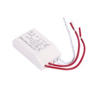 Electronic Transformer 40W 60W 80W AC220V to AC12V Power Supply Driver Adapter for Halogen Lamp Bulbs Plastic White 6.5x3.6x2cm (80W)
