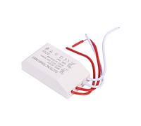 Electronic Transformer Power Supply Driver Adapter 40W 60W 80W AC220V to AC12V for Halogen Lamp Bulbs Plastic White 6.5x3.6x2cm (60W)