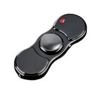 Electronic USB Rechargeable Lighter, 18 Patterns Smart Rotating Touch Ignition Windproof Flameless Lighter for Candles, Camping(Black)