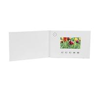 Electronic Video Greeting Card, A5 8.3x5.8in Digital HD Video Playback, Micro USB Customization Video Book Displayer for Childrens Day, Wedding Decorations and Gifts (4.3inch)
