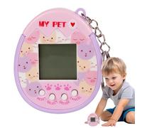 Electronic Virtual Pet Console - Handheld Mini Game Machine with Nostalgic Design, Built-in Digital Pets and Sound Effects, Fun Toy for Kids | kecain Digital Pet Game for Boys, Girls, Backpack