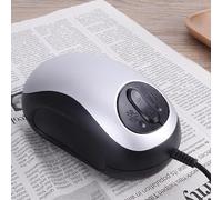 Electronic Visual Aids,Portable Mouse Digital Magnifier,Low Vision Digital Magnifier,with 7 Viewing Modes and 20x Magnification,for Visually Impaired and The Elderly BYGSBKDP (Silver White)