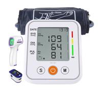 Electronic Voice Blood Pressure Monitor - Arm Type, Large HD Display, Auto Measurement, Voice Readouts, 2x99 Memory for Two Users