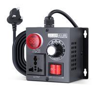 Electronic Voltage Regulator 5000W AC 220V, AC Single Phase Dimmer Switch, Stepless Adjustable Power Controller for Fan, Heater, Motor