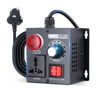 Electronic Voltage Regulator 5000W AC 220V Voltage Regulator with LED Display, High Precision Adjustable Single Phrase Motor Fan Speed Controller for Household Appliances Temperature Speed Dimmer