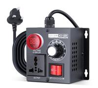 Electronic Voltage Regulator 5000W AC 220V Voltage Regulator with LED Display, High Precision Adjustable Single Phrase Motor Fan Speed Controller for Household Appliances Temperature Speed Dimmer