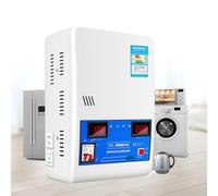 Electronic Voltage Stabilizer Pure Copper Conditioning Voltage Regulator Fully Automatic Power Stabilizer,for Home and Office,Protects AC, Refrigerator, Computer (White, 30000W)