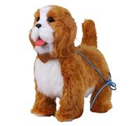 Electronic Walking Plush Dog Robot Interactive Toy with Voice Mimic and Realistic Sounds for Kids Learning and Play