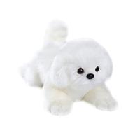 Electronic Walking Pomeranian Plush Toy Dog,Realistic Interactive Puppy Pet Robot Dog, Walking, Barking,Wagging Tail & Talking,Present Pet Gifts for 3+ Year Boys Girls