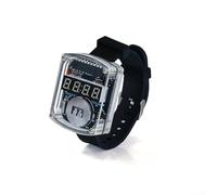 Electronic Watch Assembly DIY Kit with LED Circuit Board and Dual 12/24 Hour Time Format for Soldering Learning (Lake Azure)