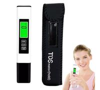 Electronic Water Quality Meter - Digital Temp Tester for Home | Handheld Probe Device with Auto Calibration Feature, PPM Measurement Reader for Hydroponics Spa 5.51x1.38x1.18 in