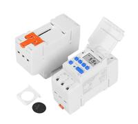 Electronic Weekly 7 Days Programmable Digital TIME SWITCH Relay Timer Control AC 220V 230V 16A Din Rail Mount(12V DCAC)